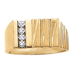Men'S Channel Set Ring