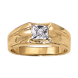 Men'S Illusion Setting Solitaire Ring