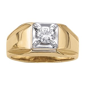 Men'S Solitaire Ring