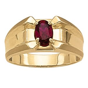 Oval Shape Men'S Gemstone Ring