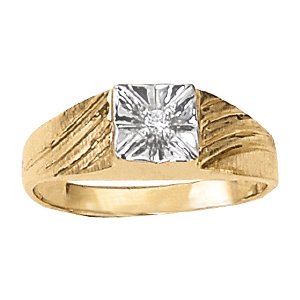 Men'S Illusion Setting Solitaire Ring