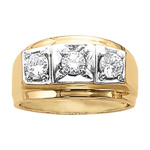 3-Stone Gent Ring