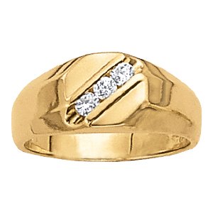 GENTS RING 3 STONE