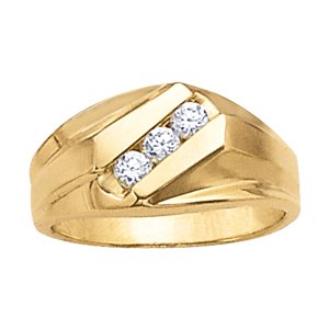 GENTS RING 3 STONE