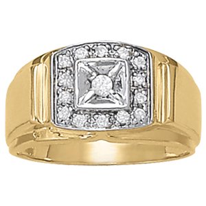 GENTS RING CLUSTER