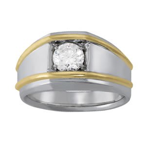 Gents' Solitaire Fashion Ring