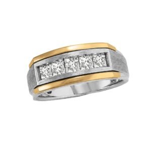 BREAKDOWN GENTS DIA WEDDING BANDS