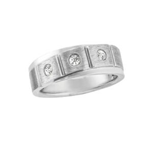 GENTS DIA BAND W/ SOFT SATIN FINIS