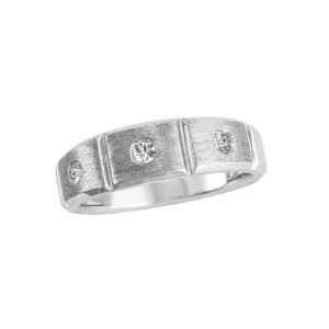 GENTS DIA BAND W/ SOFT SATIN FINIS