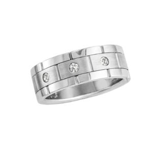 GENTS DIA BAND SOFT SATIN FINISH