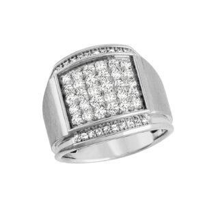 GENT'S DIAMOND CLUSTER RING