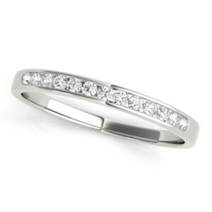 Channel Set Wedding Band