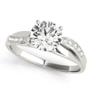 Bypass Peg Head Engagement Ring