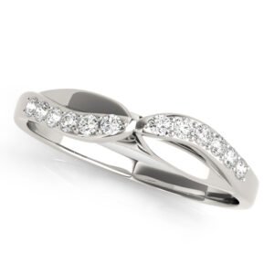 Split Shank Curved Wedding Band