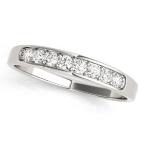 Prong In Channel Wedding Band