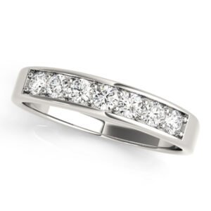 Prong In Channel Wedding Band