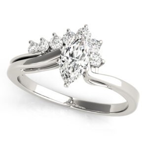 Bypass Peg Head Engagement Ring