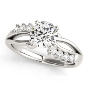 Bypass Peg Head Engagement Ring