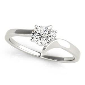 Bypass Peg Head Engagement Ring