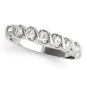 Single Row S Band Wedding Band