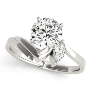 Bypass Peg Head Engagement Ring