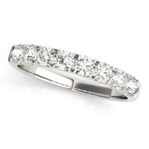 Split Prong Wedding Band