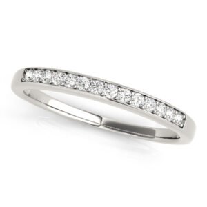 Prong In Channel Wedding Band