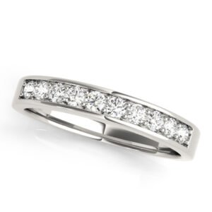 Prong In Channel Wedding Band
