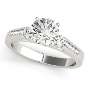 3-Stone Channel Set Engagement Ring