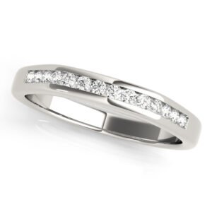 Channel Set Wedding Band