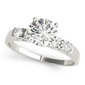 Single Row Engagement Ring