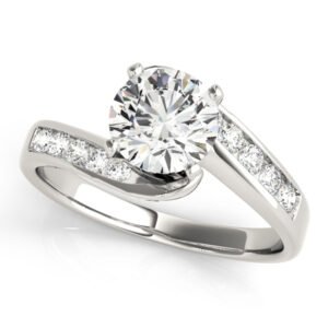 Bypass Channel Set Engagement Ring