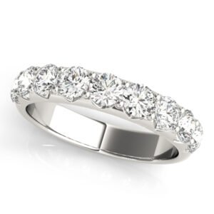 Shared Prong Diamond Wedding Band