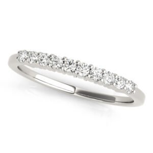 Shared Prong Wedding Band