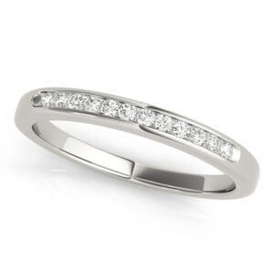 Channel Set Wedding Band