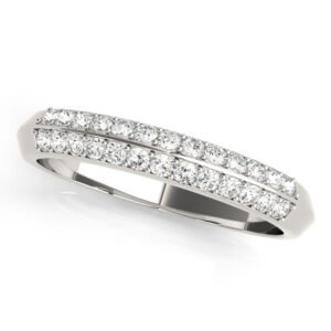 Multirow Pavé Wedding Bands
