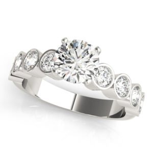 ENGAGEMENT RINGS SINGLE ROW BEZEL