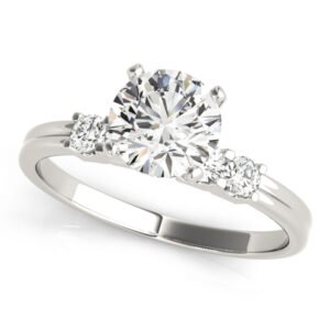 Single Row Shared Prong Engagement Rings