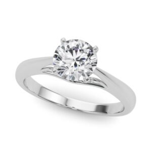 Solitaire Cathedral Engagement Ring