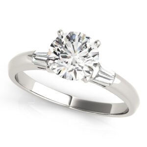 3-Stone Fancy Shape Baguette Engagement Ring