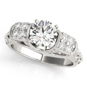 Antique Filigree Milgrain Engagement Rings