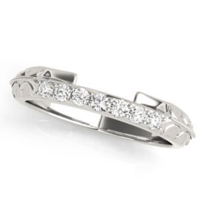 Prong Set Filigree Wedding Bands