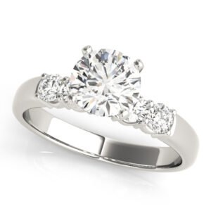 Shared Prong Engagement Ring