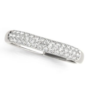 Multirow Pavé Wedding Ring