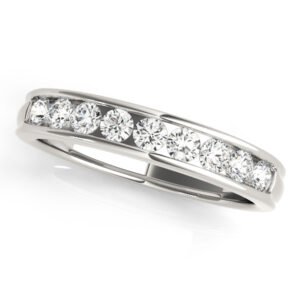 Channel Set Wedding Band