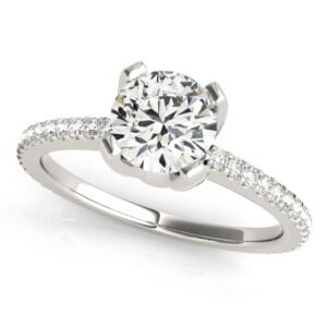 ENGAGEMENT RINGS SINGLE ROW PRONG