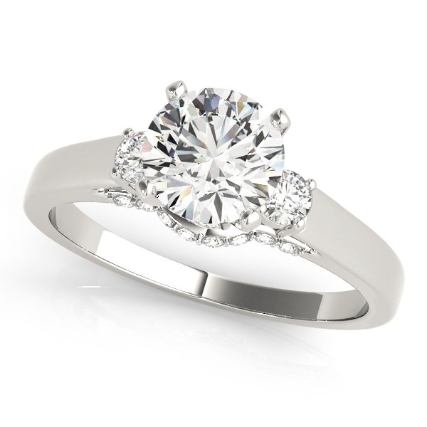 3-Stone Round Engagement Ring