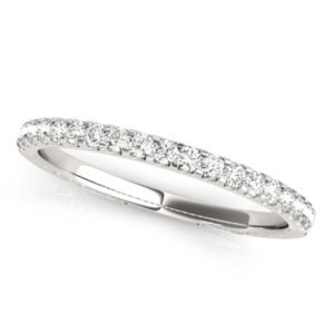 Shared Prong Wedding Band