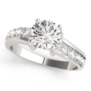 ENGAGEMENT RINGS SINGLE ROW PRONG