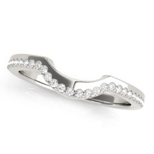 Single Row Curved Wedding Band